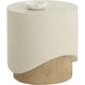Patras 20 X 19.75 inch Cream / Light Brown Outdoor End Table